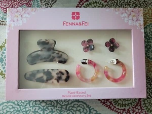 Fenna&Fei Deluxe Gift Set Hair Clips & Earrings Sterling Silver 925 eco friendly - Bild 1 von 5