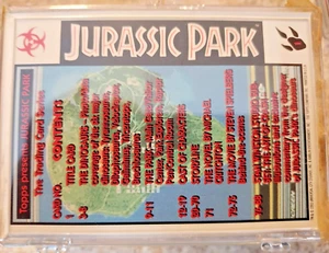 JURASSIC PARK THE MOVIE COMPLETE 90 MOVIE BASE CARD SET 1993 UPPER DECK - Picture 1 of 2