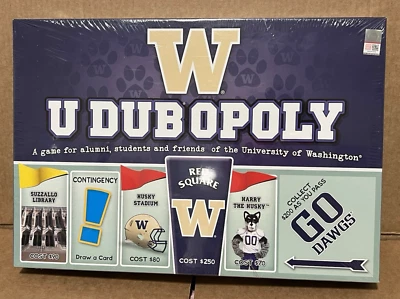 U DUBOPOLY - Washington Huskys Football College UW Monopoly Game NEW SEALED - Image 1 of 2
