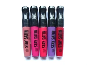 RIMMEL London Stay Satin Liquid Lip Colour Lip Gloss 5.5ml-Choose Shade - Picture 1 of 1