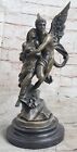 Signed Jean Debut Eros And Psyche Greek Mythology Venus Bronze Statue Sculpture