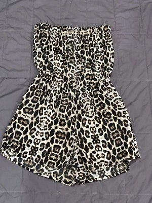 Mameluco Blush Leopardo Botones Figura Favorecedora Pequeña Marrón y Tostado Poliéster. Foto 1 de 4