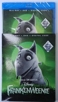 Frankenweenie 2-Disc Blu-ray+DVD Region All/1 New & Sealed! With Slip Cover DMC - Image 1 of 3