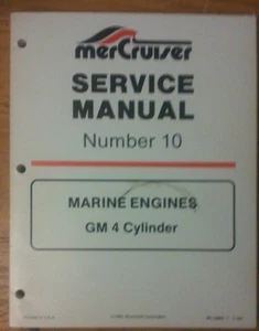 Mercury Mercruiser Service Manual Number # 10 gm 4 cylinder 90-14693--1 sea ray - Picture 1 of 2