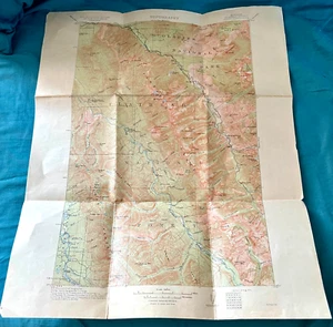 1914 USGS Topo Map MONTANA (FLATHEAD COUNTY) NYACK QUANDRANGLE - Picture 1 of 6