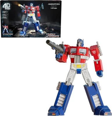 4D Build, Transformers Optimus Prime 3D Model Kit with LED Lights - Image 1 of 3