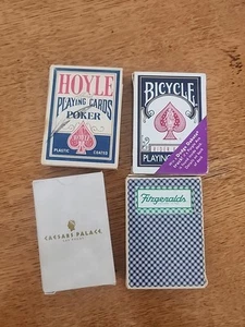 Vintage playing cards featuring advertising themes for brands like Bicycle - Picture 1 of 3