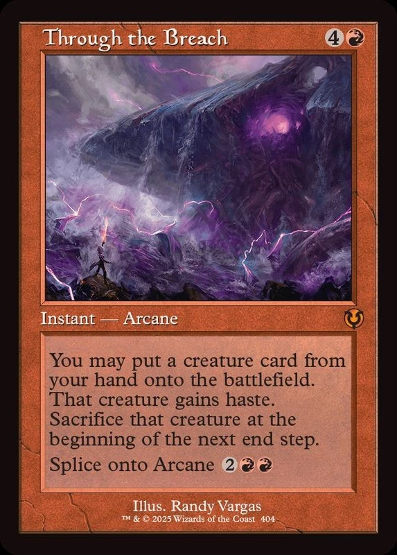 MTG FOIL Old Frame Through the Breach English [INR] - Image 1 of 1