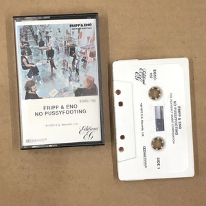 BRIAN ENO Cassette Tape 70s Ambient Experimental ROBERT FRIPP NO PUSSYFOOTING - Picture 1 of 6