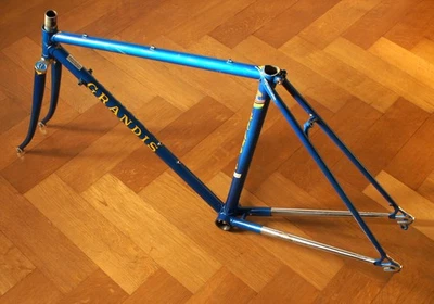 Grandis Rennrad Special Größe 48 klein Campagnolo Blau Rahmenset Eroica - Bild 1 von 4