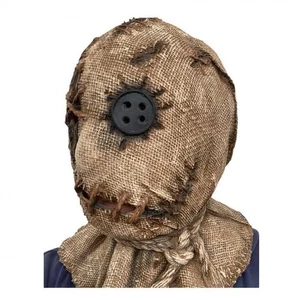 Halloween Cabeza Completa Coleccionista Horror Máscara Espantapájaros Máscara Látex Arpillera Saco - Imagen 1 de 4