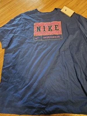 Nike Sportswear T Shirt Blue and Pink Womens Size XXL 2XL - Image 1 of 3