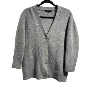 Quince 100% Cashmere Fishermen Button Front Cardigan Women's Sz Medium - Picture 1 of 5