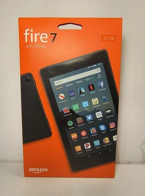 Amazon Fire 7 (9th Generation) 16GB Wi-Fi 7in Tablet Black with Alexa - Image 1 of 4