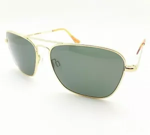 Randolph Intruder Gold Skyforce AGX 58mm Skull USA New Sunglasses IR004 - Picture 1 of 4