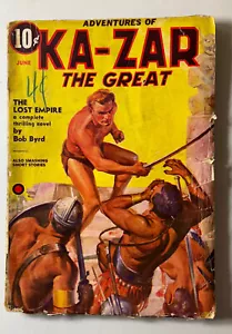 KA-ZAR EL GRANDE - JUNIO DE 1937 - APARICIÓN FINAL DE PULPA - RARO - Imagen 1 de 11