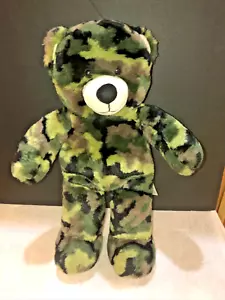 Build A Bear BABW Tarnbär 16 Zoll Armee Militär Tarnmuster Plüsch BAB Stofftier - Bild 1 von 7