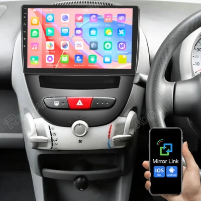 32GB Android 15 Car Stereo Radio GPS Navi For Toyota Aygo PEUGEOT 107 Citroen C1