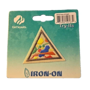 NEW Girl Scout Brownie Try-Its Colors and Shapes Iron-On Patch Badge 59163 - Picture 1 of 2