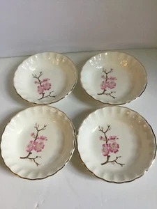 Mid-century Modern WS George Bolero Fruit Desert Bowl 5" Blossoms 4 Piece Set - Picture 1 of 4