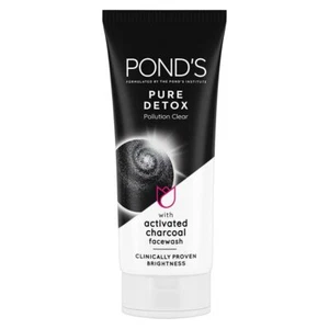 POND'S Pure Detox Face Wash 100 g, Daily Exfoliating & Brightening Cleanser - Picture 1 of 3