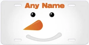 Snowman Any Name Personalized Novelty Car License Plate - Picture 1 of 4