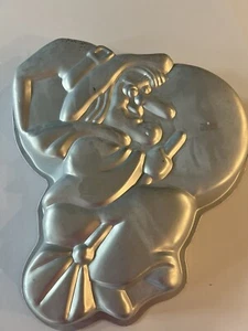 Vintage Wilton Witch Cake Pan Halloween Mold Broomstick Moon Lg 1981 Discolored - Picture 1 of 4