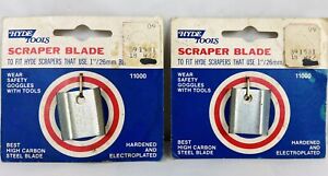 Vintage Hyde Tools 2pc Carbon Steel 1" Scraper Replacement Blades #11000 NOS