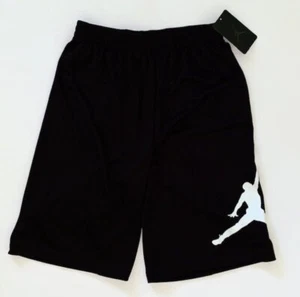 NWT Nike Air Jordan Jumpman Boy's Large Black Mesh 9" Shorts 957371-023 - Picture 1 of 2