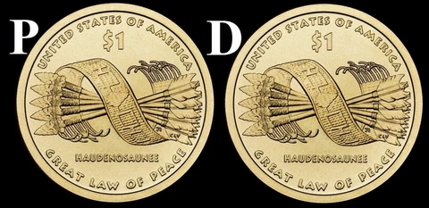 2010 P & D Sacagawea Native American Dollar US Mint Coins "BU" (2 Coin Set) Cover