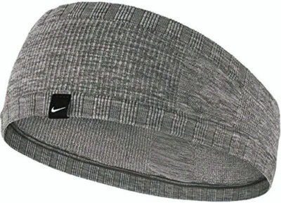 NEW Nike Seamless Headband Sweatband Adult Unisex Mens Womens Charcoal Grey - Image 1 of 4