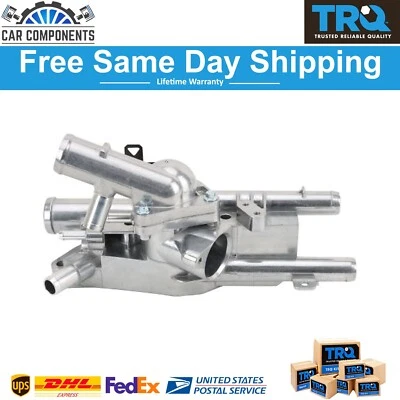 TRQ Thermostat with Housing Assembly Fits 2010-15 Hyundai Santa Fe Sport - Image 1 of 4