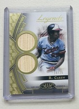 Rod Carew - 2023 Topps Tier One - Legends Dual Game Used Memorabilia Relic /25