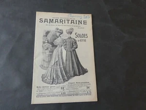 CATALOGUE MODE SAMARITAINE HIVER 1907 SOLDES D'ETE - Picture 1 of 5