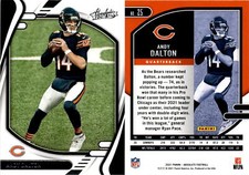 Andy Dalton 2021 Panini Absolute Football Card 25  Chicago Bears