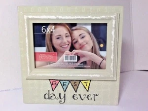 "Best Day Ever" 6x4 Rustic Style Picture Photo Frame by Green Tree Gallery - Picture 1 of 5