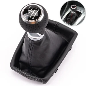pour AUDI A4 B6 B7 8E CUIR POMMEAU LEVIER DE VITESSE 6 VITESSES SOUFFLET MANUEL - Zdjęcie 1 z 5