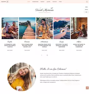 Reiseblog-Website-Design mit kostenlosem VPS-Webhosting und Installation - Bild 1 von 5