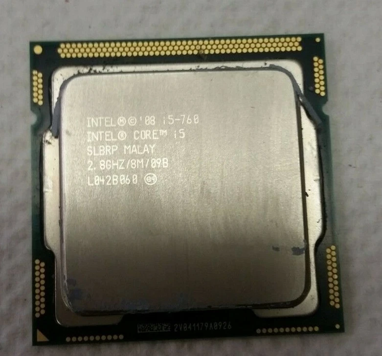 Intel Core i5-760 Desktop CPU Quad Core 2.80GHz 8MB LGA1556 SLBRP - Image 1 of 1
