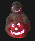 Halloween Fiber Optic Mummy Pumpkin Jack-O-Lantern Light Up Puleo Tree Co Rare 
