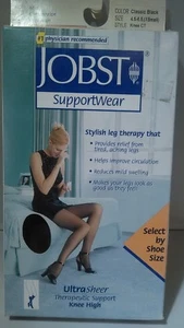 Jobst Knee-hi O/blk Xsm 119232q - Picture 1 of 1