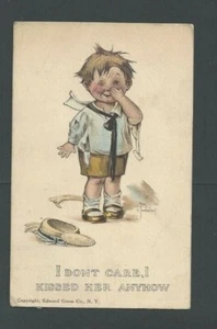 1913 PPC Humor I Don't Care I Kissed Her Anyway - Bild 1 von 1