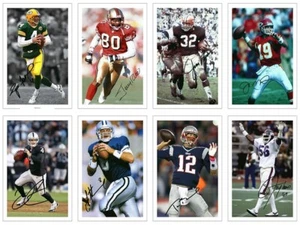 Lote de trabajo a granel de fútbol americano autógrafo firmado impresiones fotográficas regalo NFL - Imagen 1 de 2