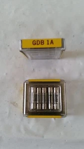 BUSSMANN GDB 1 1 AMP 5MM x 20MM FAST ACTING 250 VAC 212001 BOX OF 5PC - Picture 1 of 1
