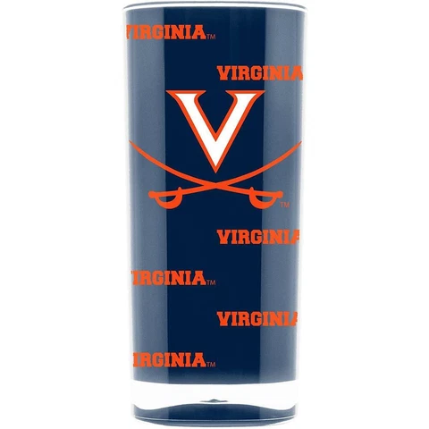 Virginia Cavaliers Acrylic Square Tumbler Glass - 16 oz Cover