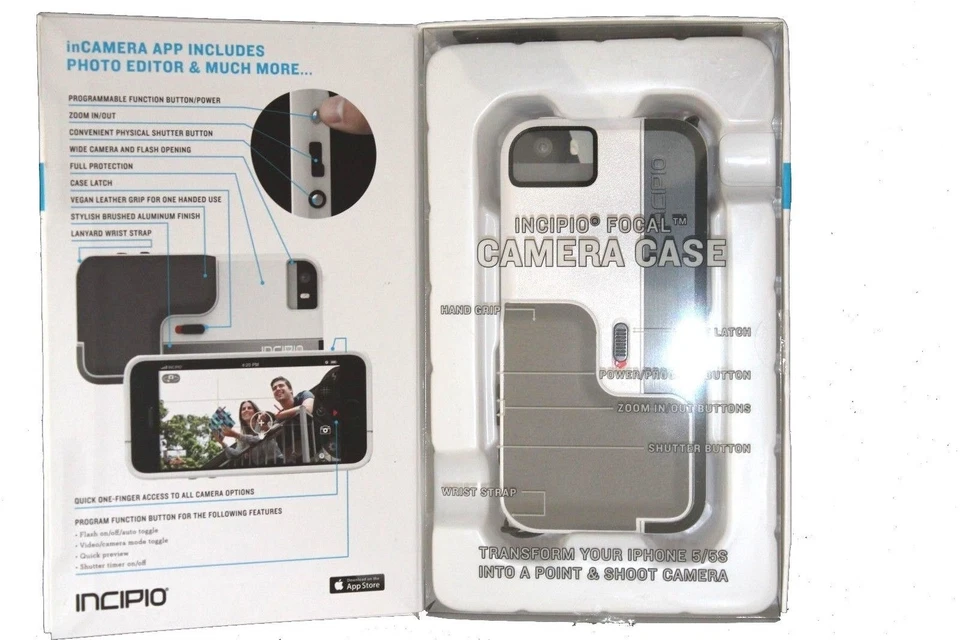 capa de câmera incipio para iPhone 5 e 5S - Imagem 1 de 1