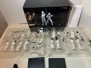 Star Wars The Force Awakens 1st Order Stormtrooper 2 Pack 1/10 Statues ArtFX+ - Picture 1 of 6