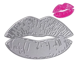 Lippen Stanzformen Schablone DIY Scrapbooking Album Papierkarte Präge Crafts - Picture 1 of 9
