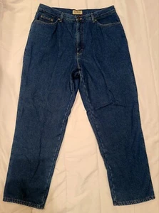 L.L. Bean Damen Original Passform entspannte Jeans, Größe 18 Reg Polyester gefüttert - Bild 1 von 5