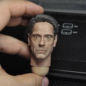 Delicate Paint 1/6 Scale Butler Alfred Jeremy Irons Head Sculpt Fit 12" Figure - Picture 1 of 3